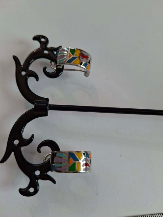 Cercei argint rodiat