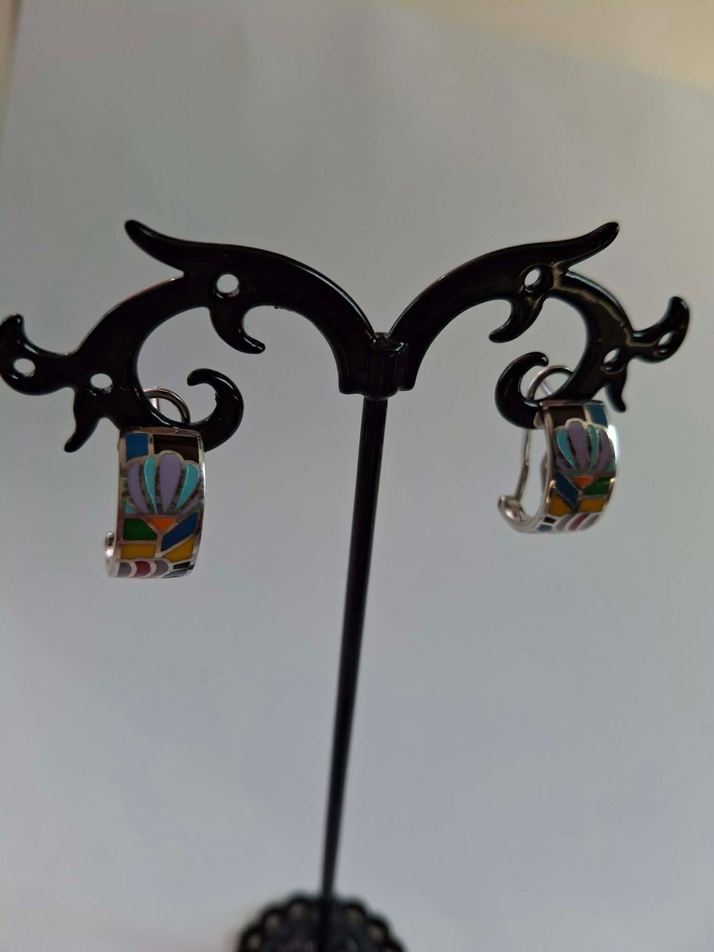 Cercei argint rodiat