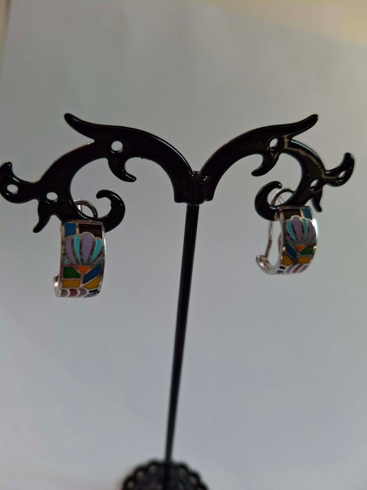 Cercei argint rodiat