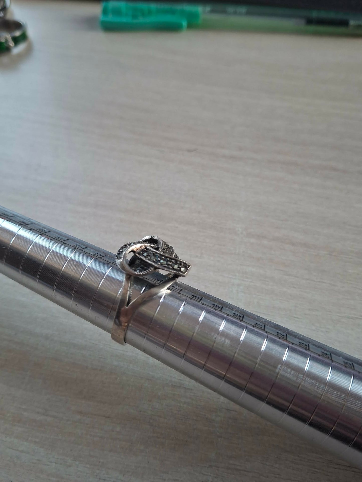 Inel argint cu marcasite