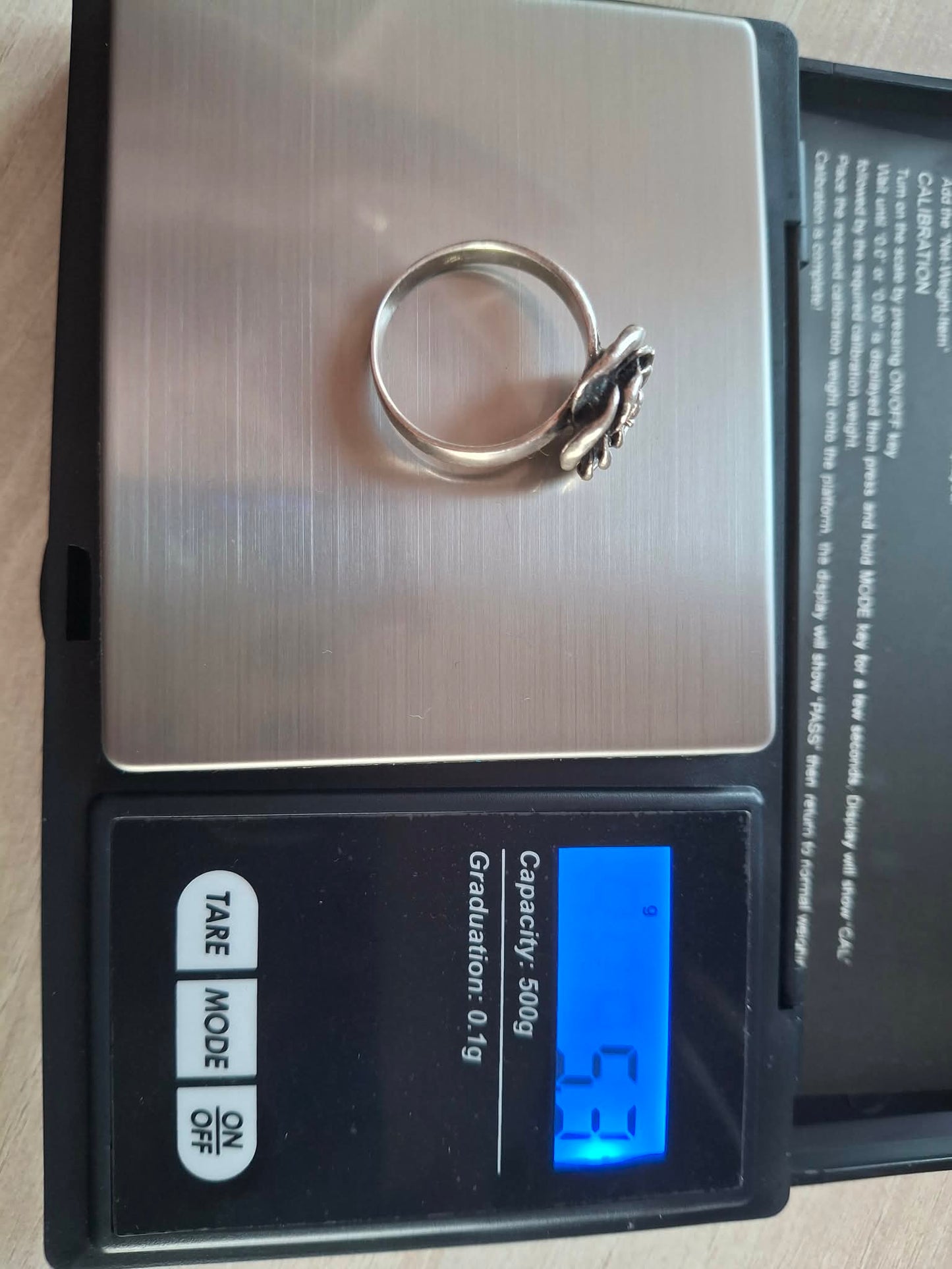 Inel argint model trandafir