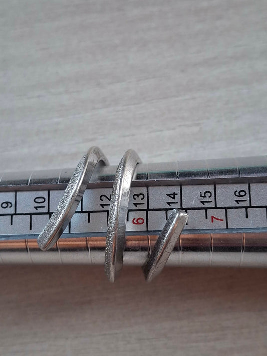 Inel argint spirală