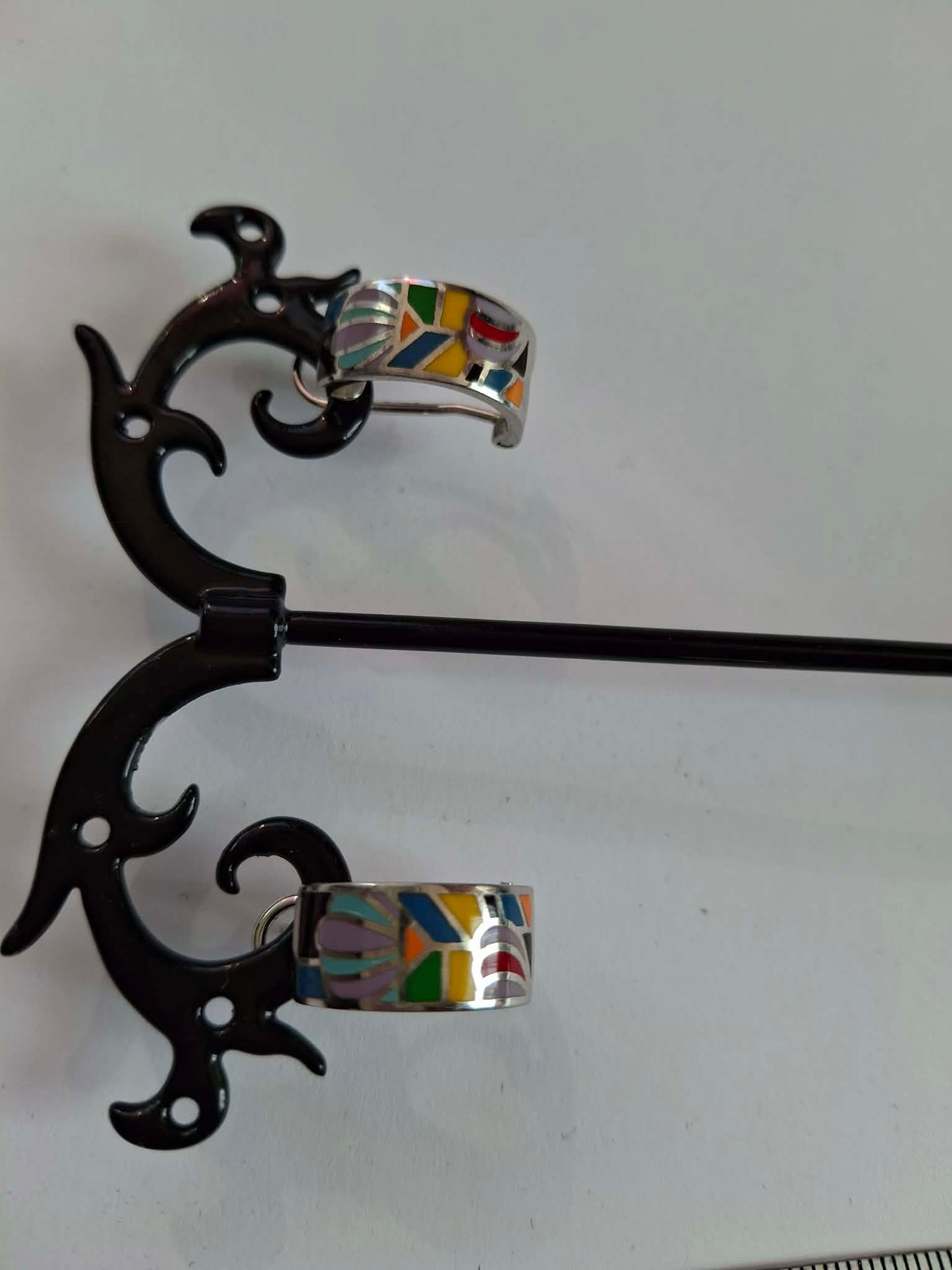 Cercei argint rodiat