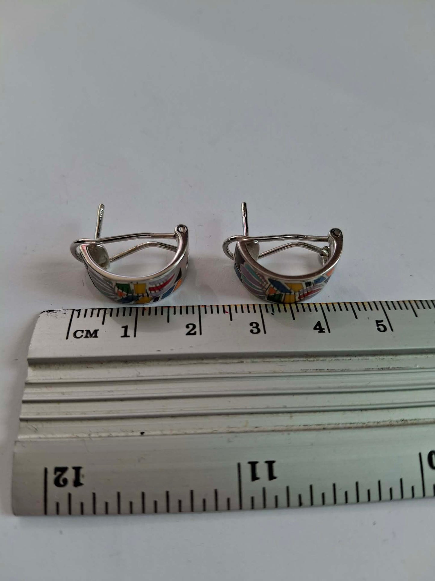 Cercei argint rodiat