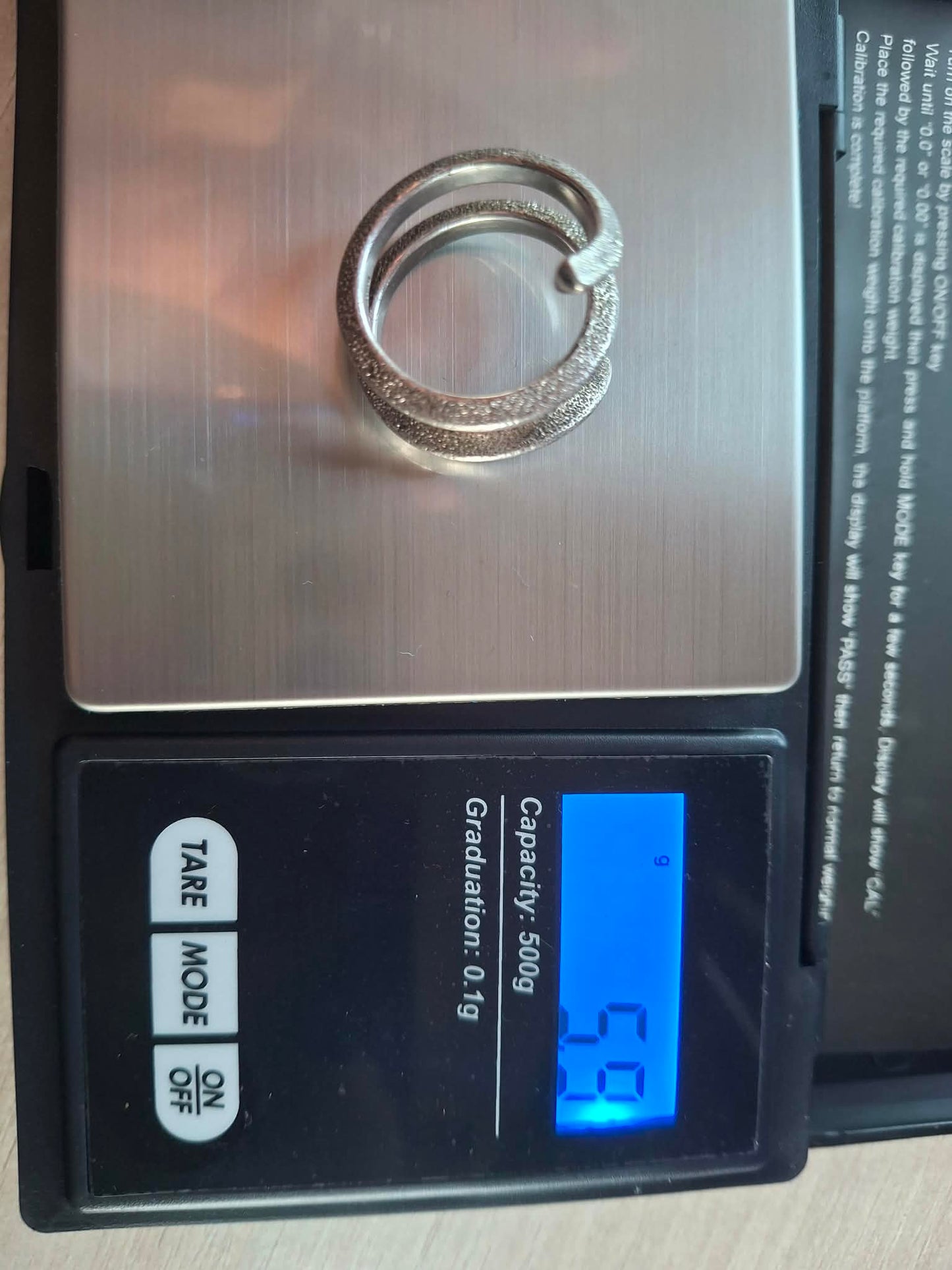 Inel argint spirală