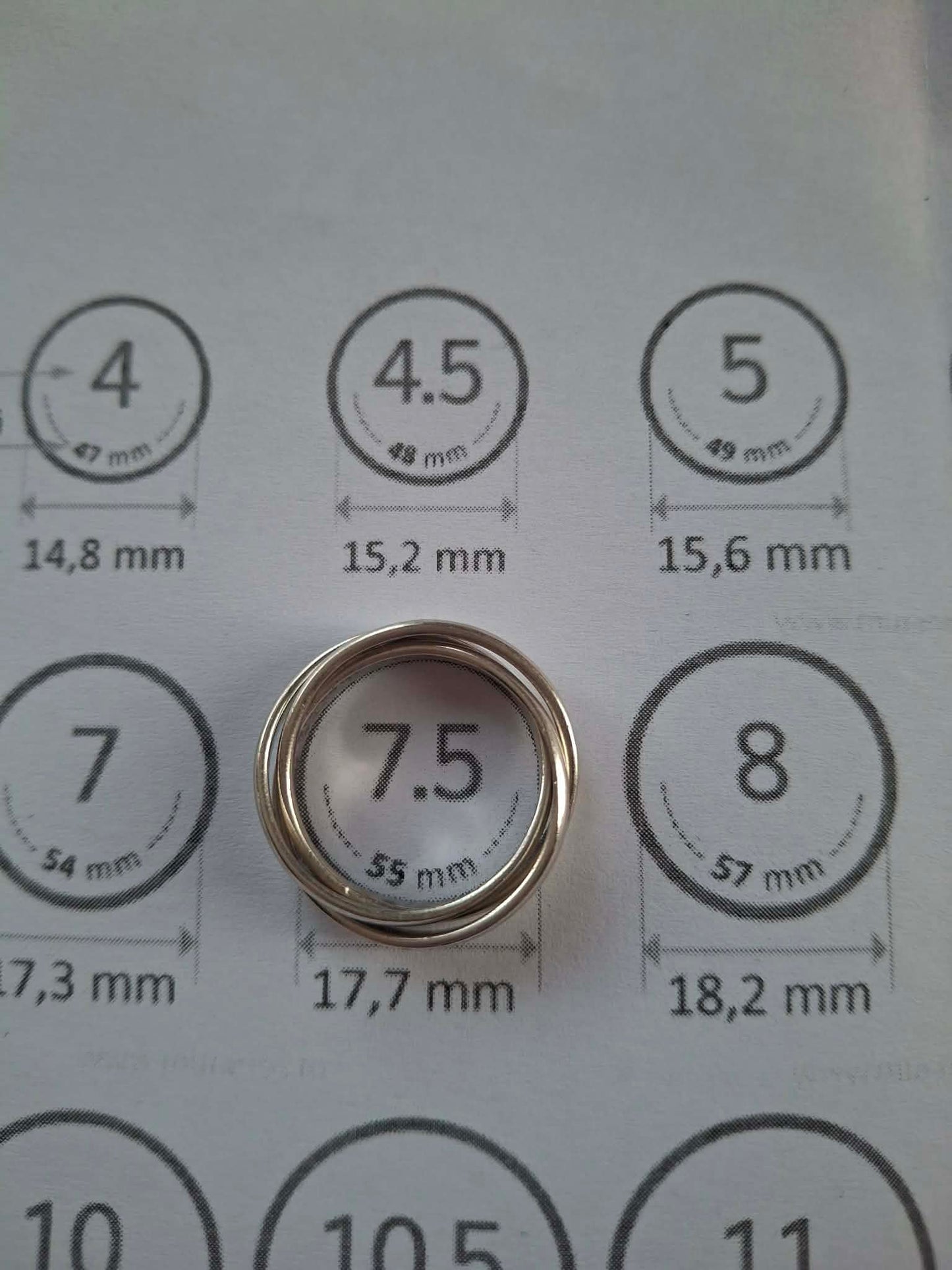 Inel argint spirală